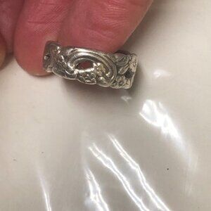Silver  ring unisex  size 12